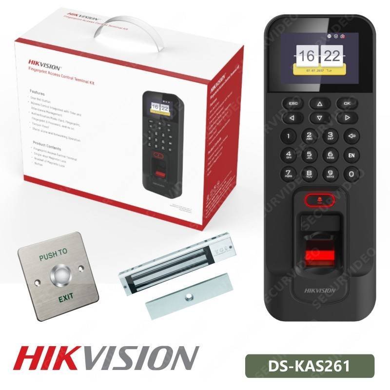 Hikvision Ds-kas261-fingerprint Access Control System Set